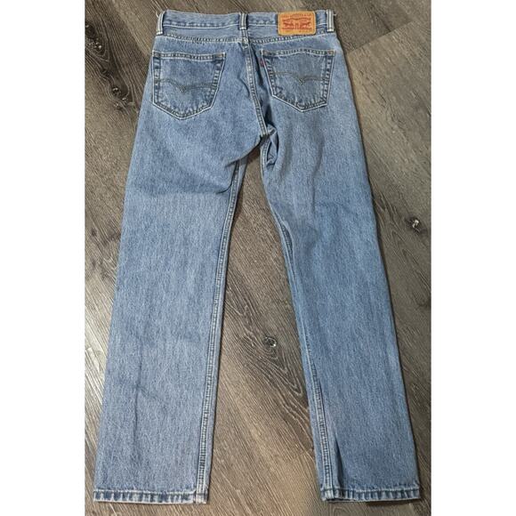 Levis 505 Jeans, Men’s Straight Leg, 29x30, Light/medium Wash - Picture 3 of 5